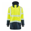 Leo Workwear Clovelly With Torrington Class 3 Hi-Vis Yellow / Navy Anorak Bodywarmer Leo Workwear Clovelly With Torrington Class 3 Hi-Vis Yellow / Navy Anorak Bodywarmer